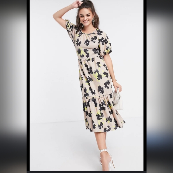 ASOS Dresses & Skirts - ASOS Design Textured Midi Smock Dress